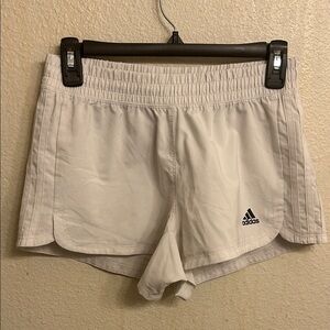 Adidas Women White Athletic Shorts Size Small